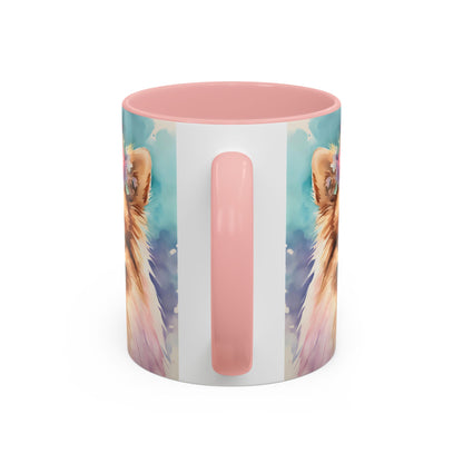 Pomeranian 03 Accent Coffee Mug - Dog Lover Gift