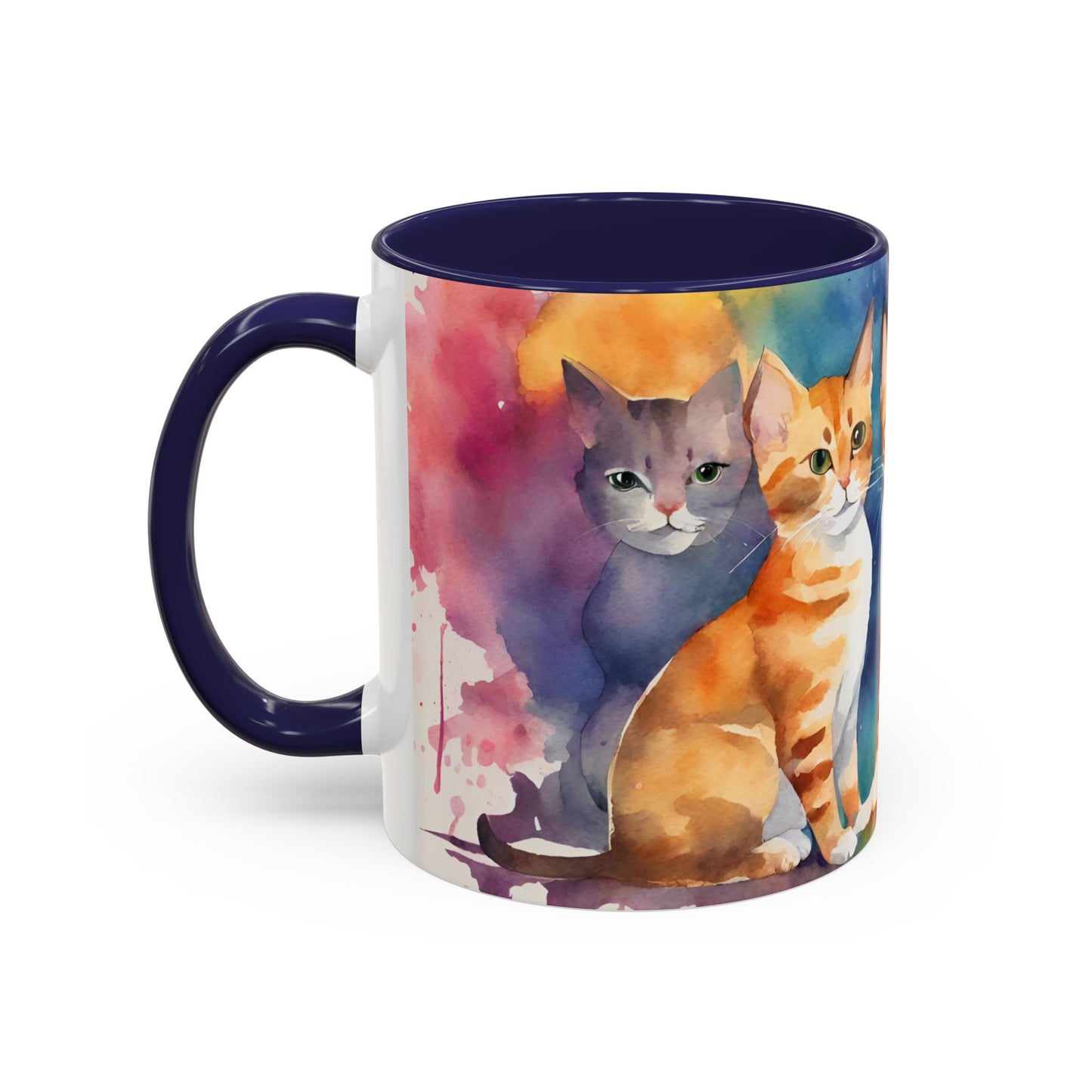 Kitties 3 Accent Coffee Mug, 11oz