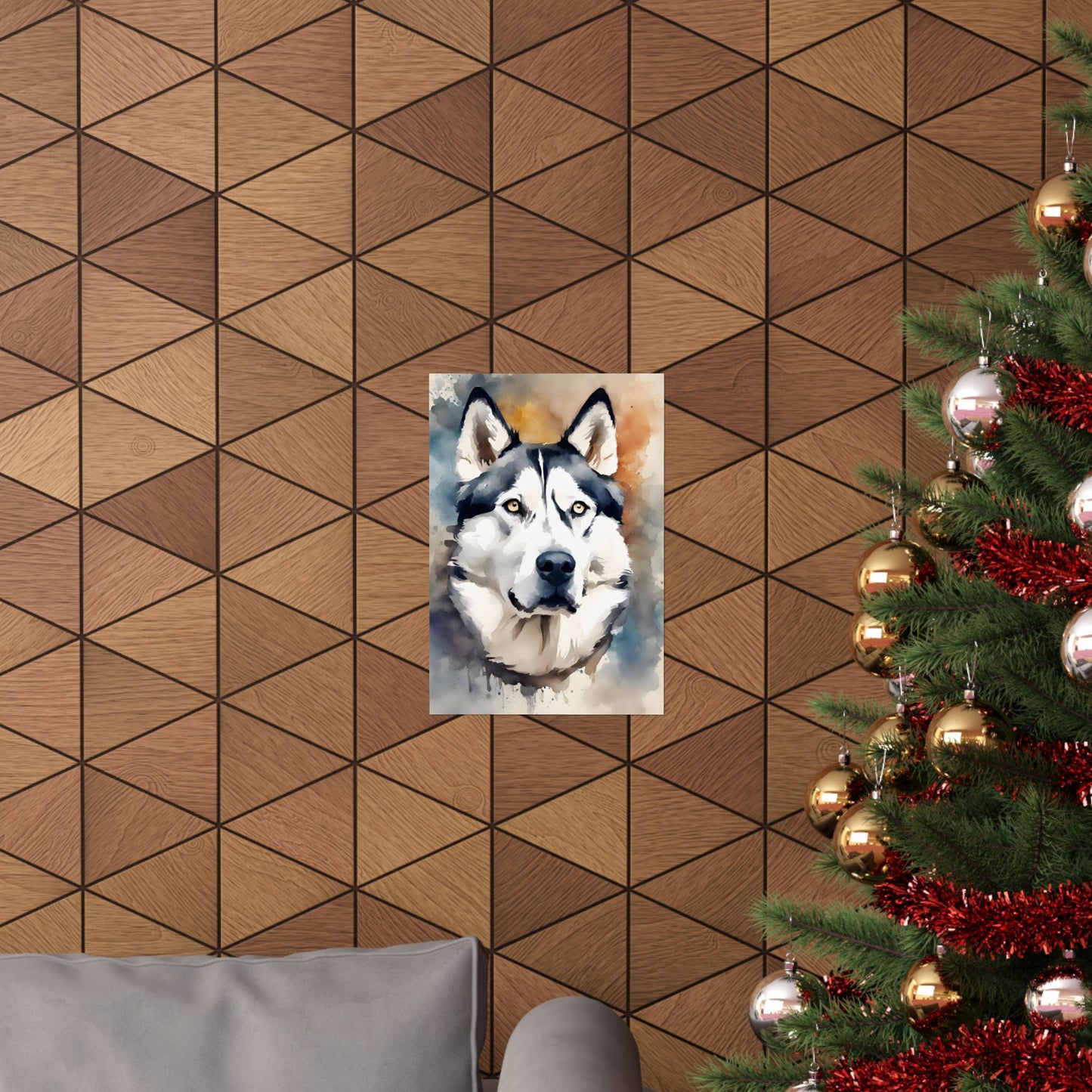 Dogs Husky 01 Matte Vertical Poster