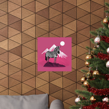 Lone Collection Zebra 19 Matte Square Posters
