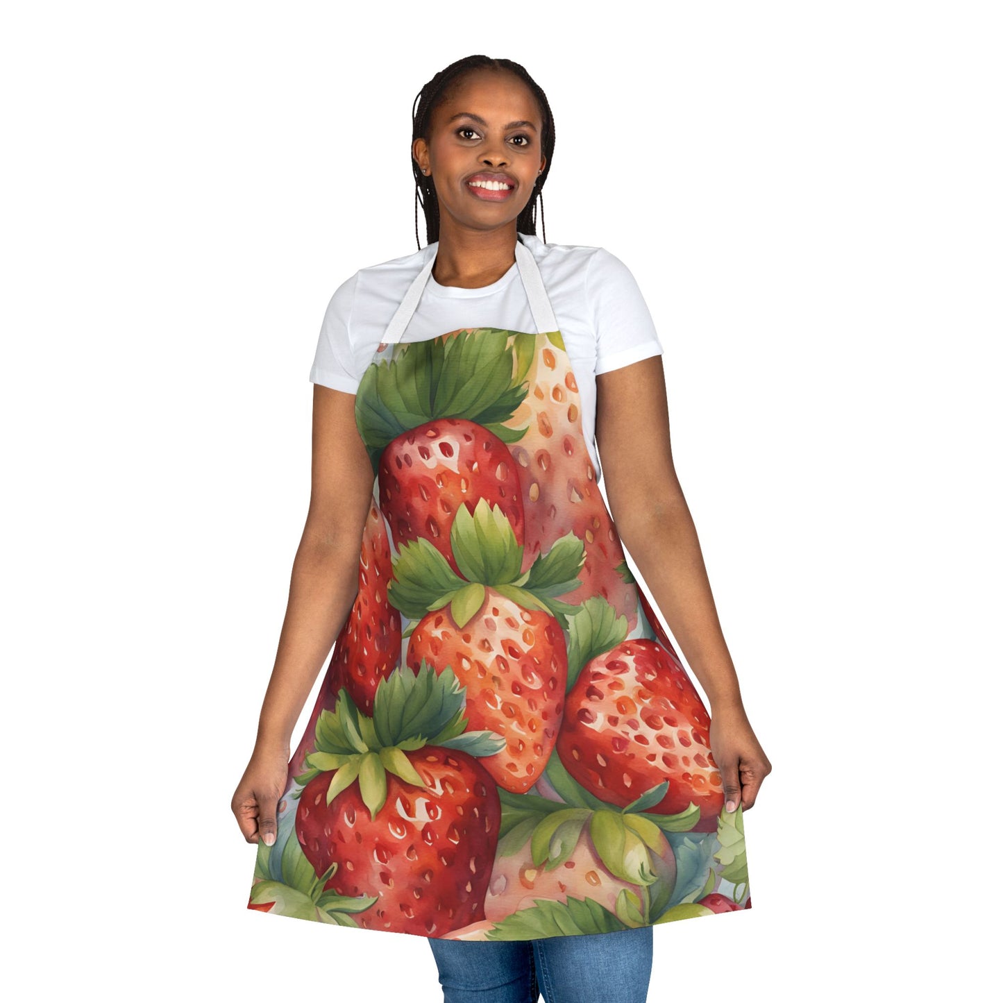 Strawberries 01 Apron 5-Color Straps