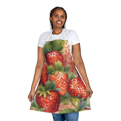 Strawberries 01 Apron 5-Color Straps