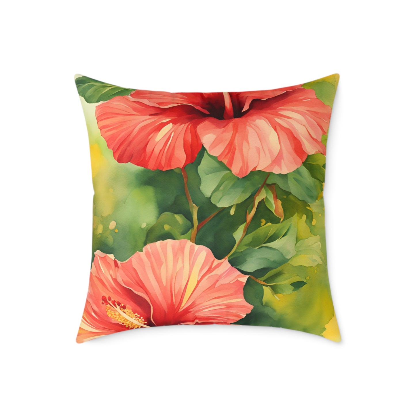Hibiscus 01 Poly Pillow - Natures Beauty Design