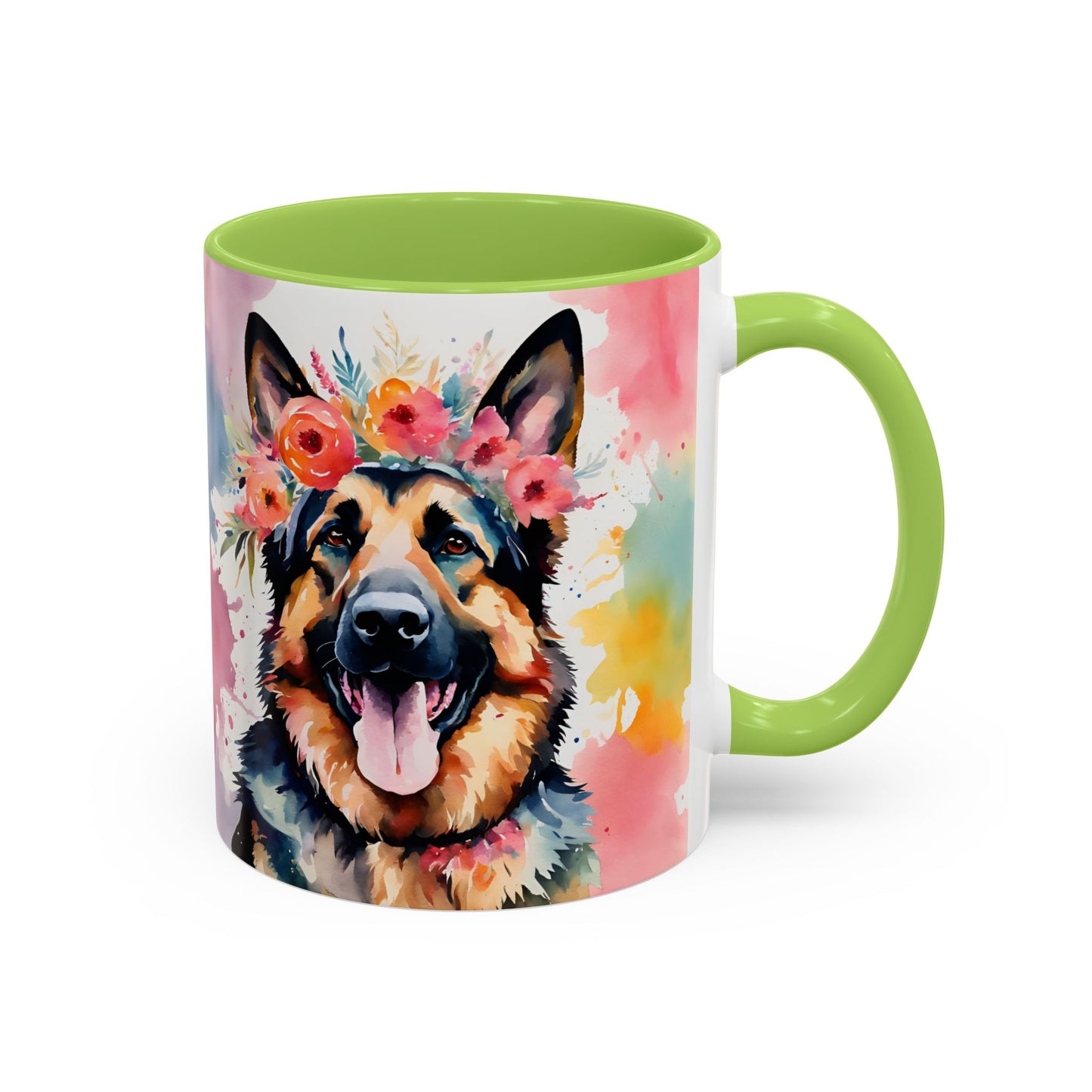 German Shepherd 04 Accent Coffee Mug - Dog Lover Gift