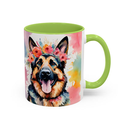 German Shepherd 04 Accent Coffee Mug - Dog Lover Gift