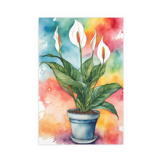 Multicolored Pot Plant 20 Indoor and Outdoor Silk Poster