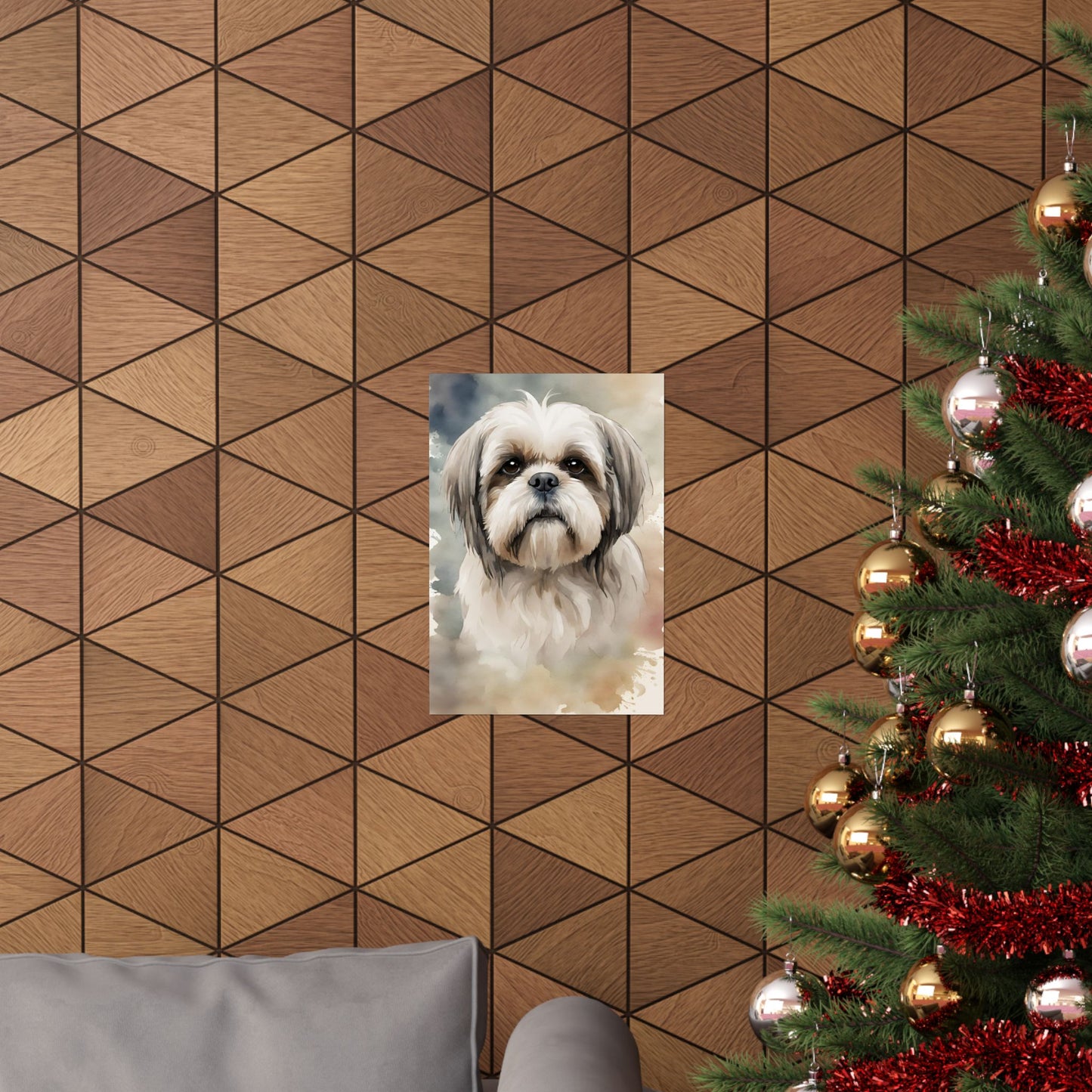 Dogs Shih Tzu 02 Matte Vertical Poster
