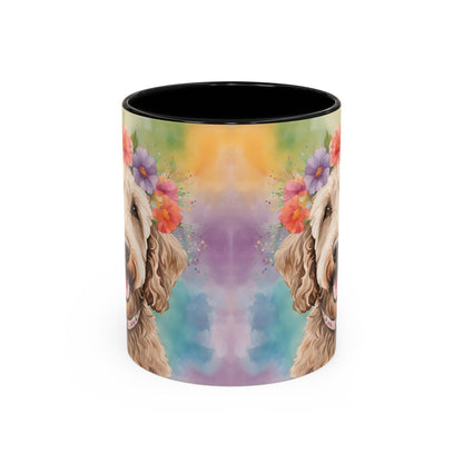 Labradoodle 01 Accent Coffee Mug - Dog Lover Gift