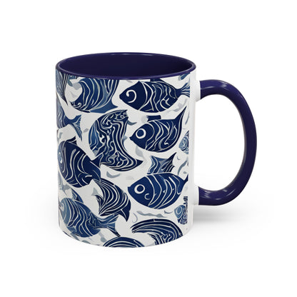 Fish 05 Accent Coffee Mug (11oz)