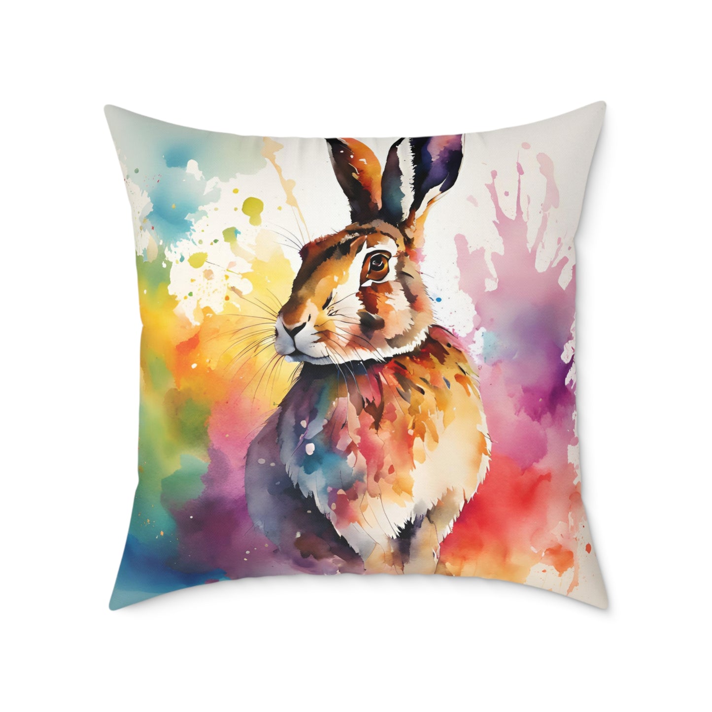 Hare 04 Poly Pillow - Natures Beauty Design