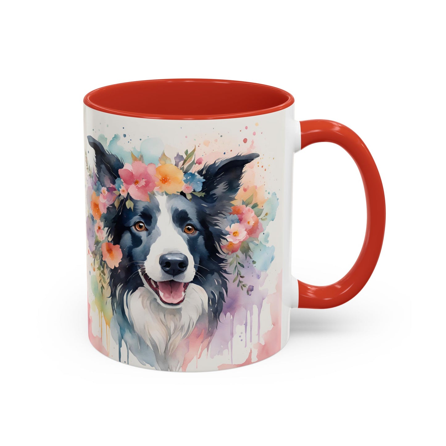 Border Collie 01 Accent Coffee Mug - Dog Lover Gift