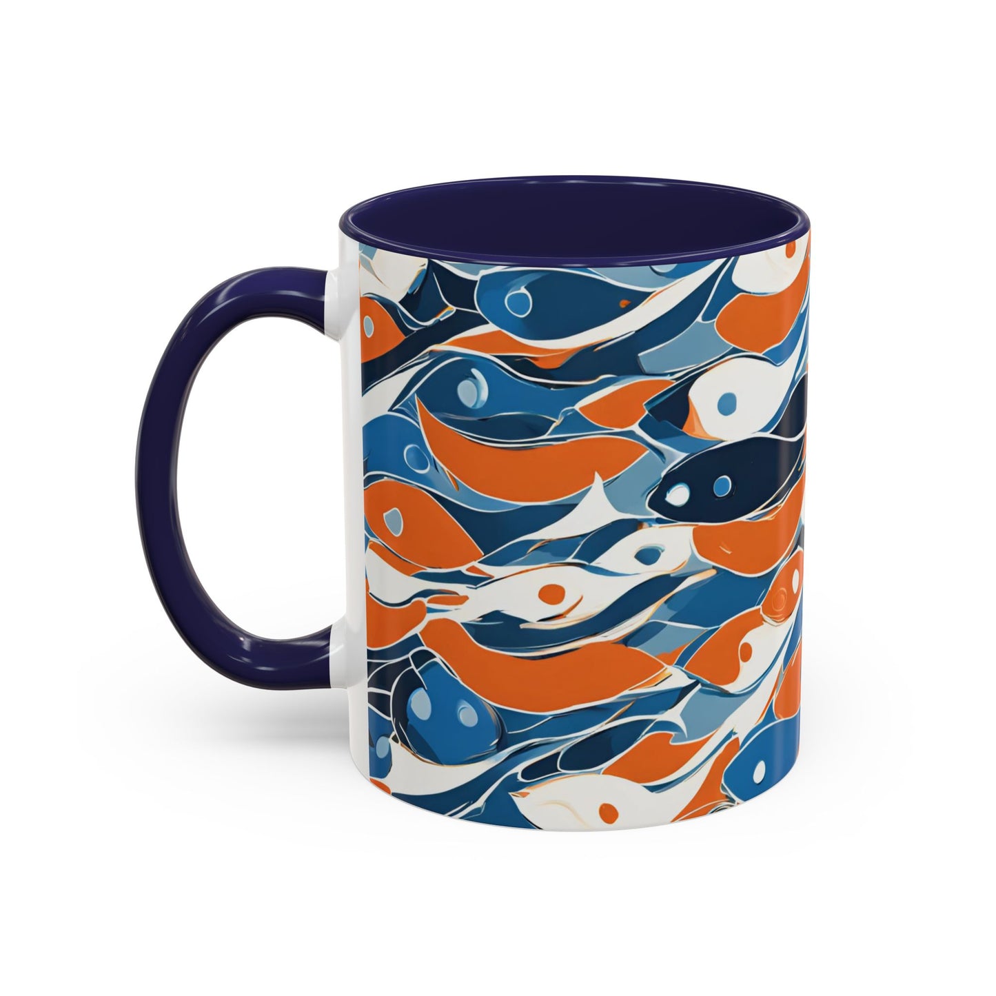 Orange Fish 05 Accent Coffee Mug (11oz)