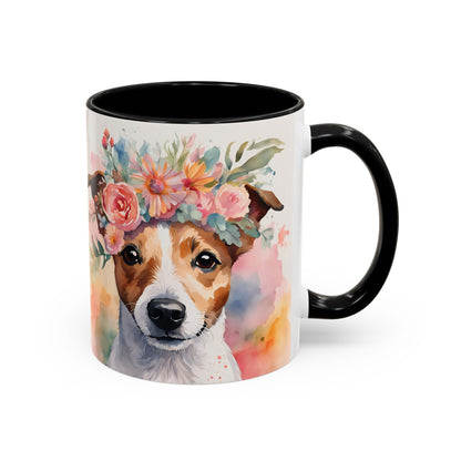 Jack Russell 01 Accent Coffee Mug - Dog Lover Gift
