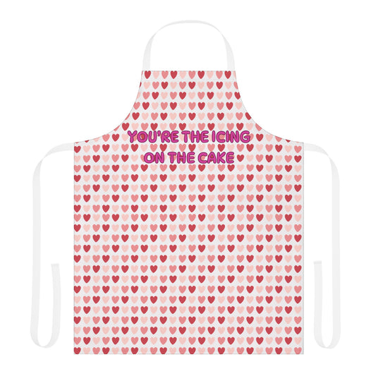 You're The Icing On The Cake  Valentines Apron, 5-Color Straps