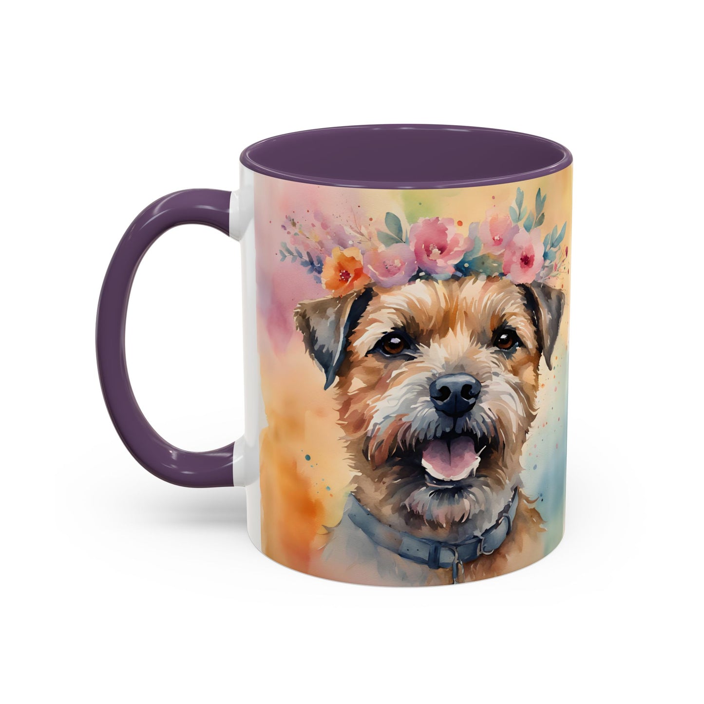 Border Terrier 01 Accent Coffee Mug - Dog Lover Gift