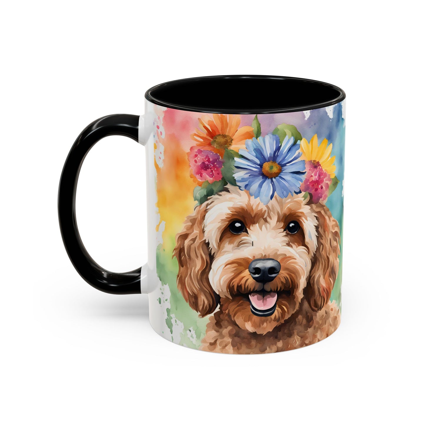 Cockapoo 03 Accent Coffee Mug - Dog Lover Gift