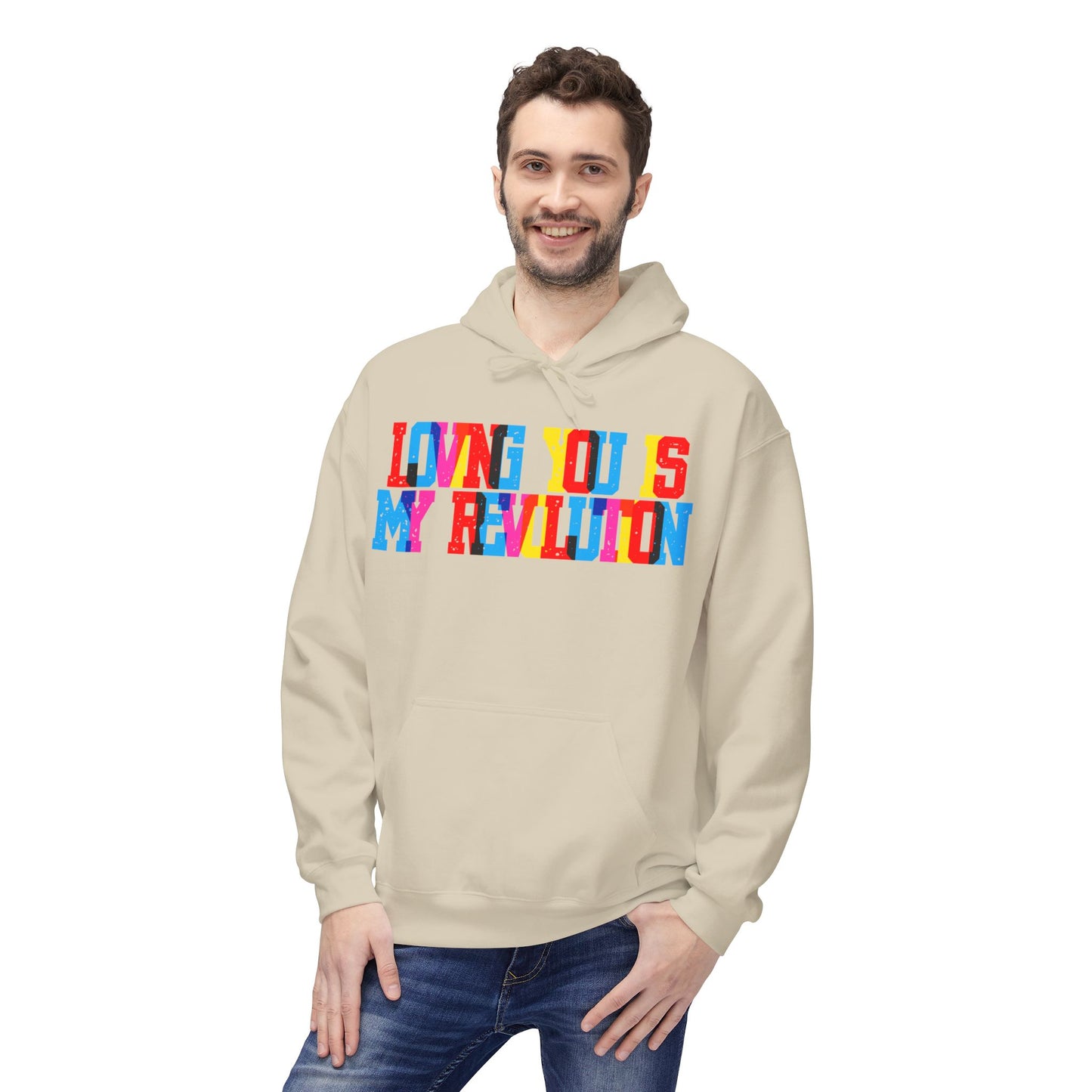 Loving You Is My Revolution Unisex Valentines Hoodie