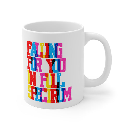 Falling For You In Full Spectrum Valentines Mug Ceramic 11oz