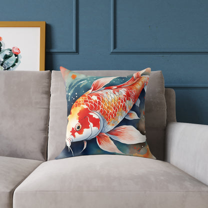 Koi Carp 04 Poly Pillow - Natures Beauty Design
