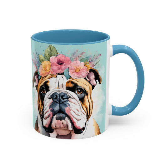 British Bulldog 02 Accent Coffee Mug - Dog Lover Gift