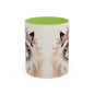 Floral Siamese Cat 04 Accent Coffee Mug - 11oz Perfect for Cat Lovers & Gifts