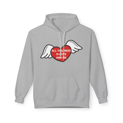 All You Need Is Love and Me Mens Valentines Hoodie