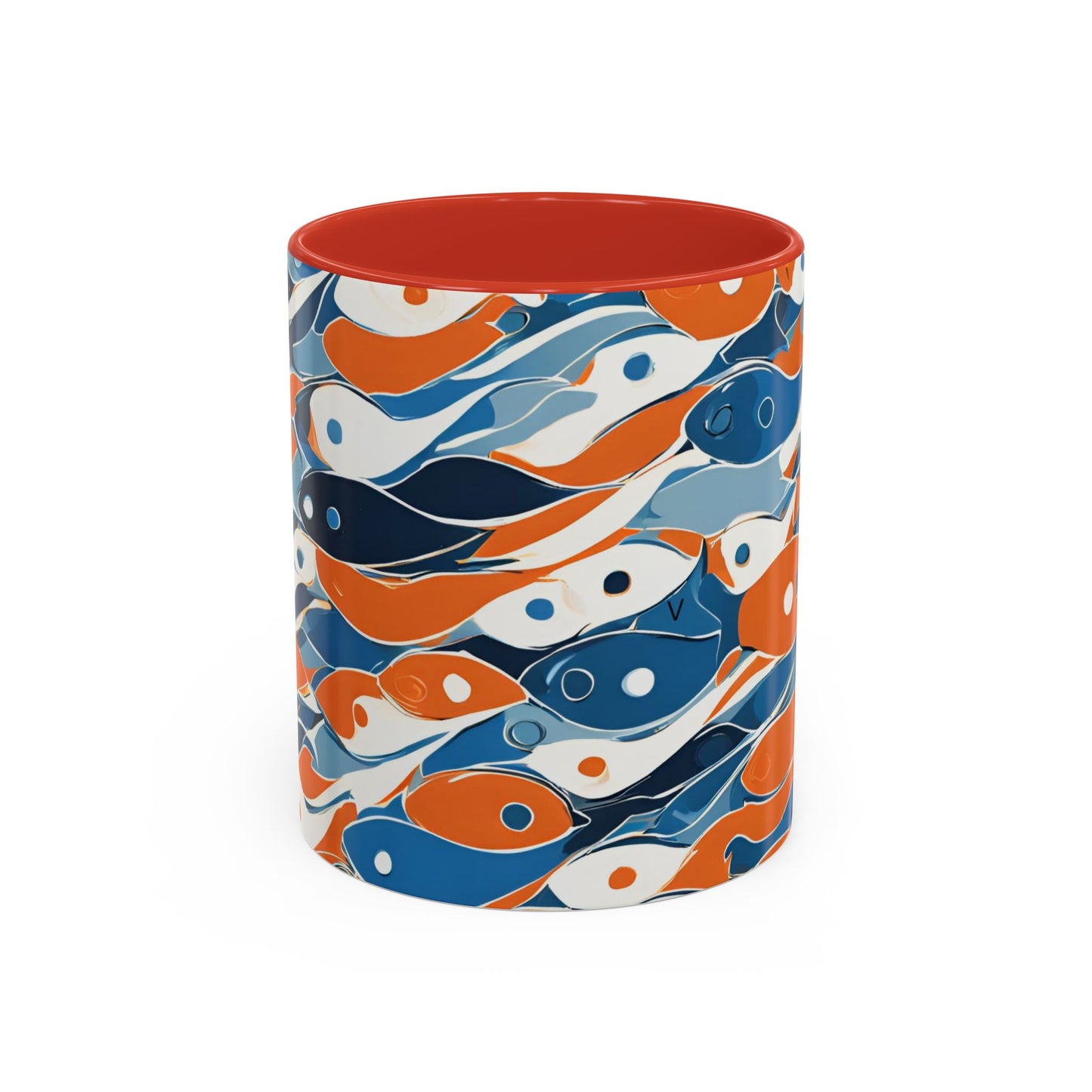 Orange Fish 05 Accent Coffee Mug (11oz)