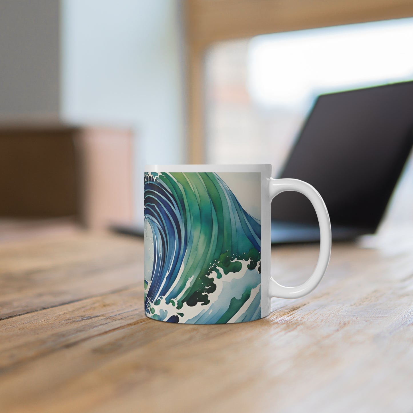 Japanese Waves 02 Mug - Nature's Beauty Collection