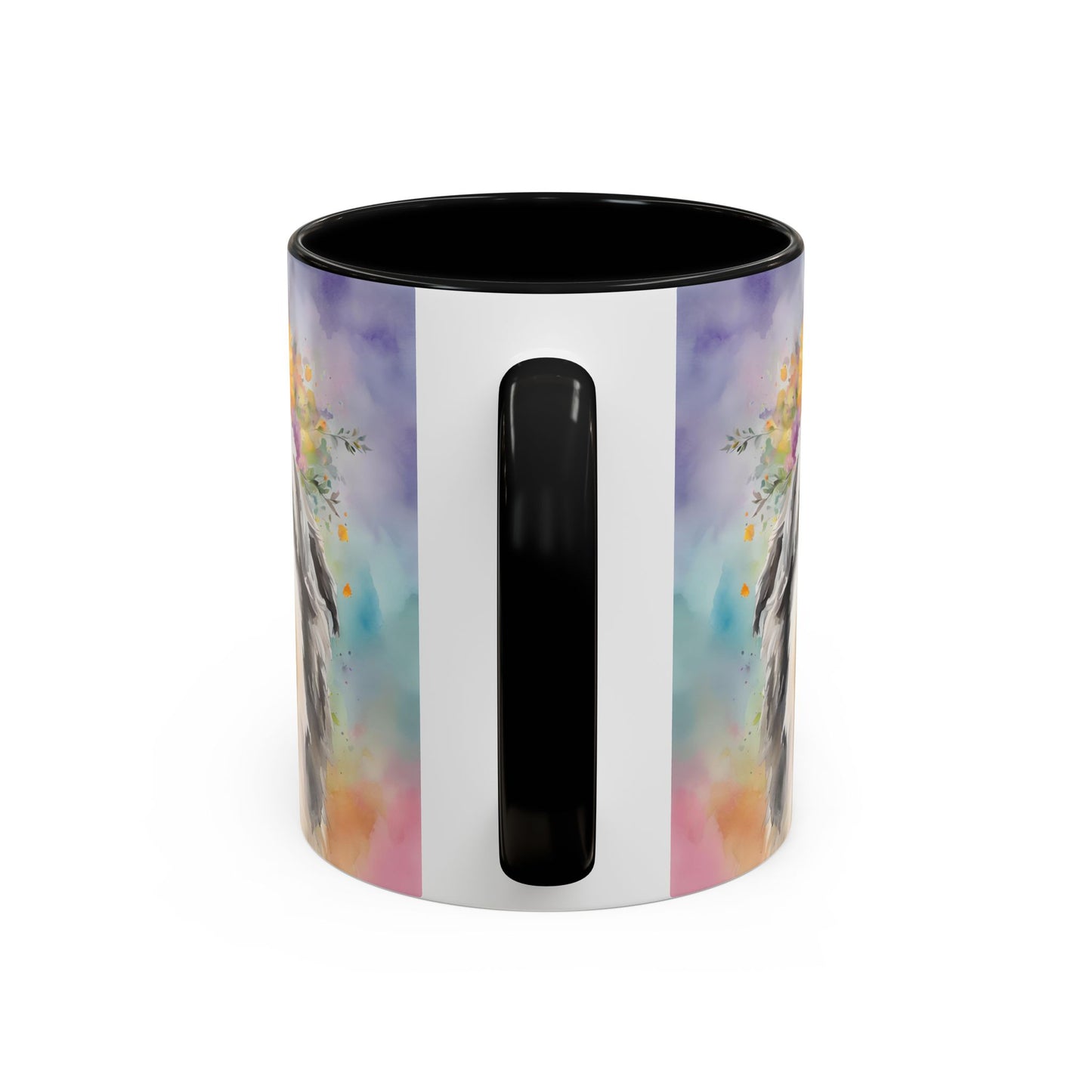 Bearded Collie 03 Accent Coffee Mug - Dog Lover Gift