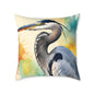 Heron 01 Poly Pillow - Natures Beauty Design