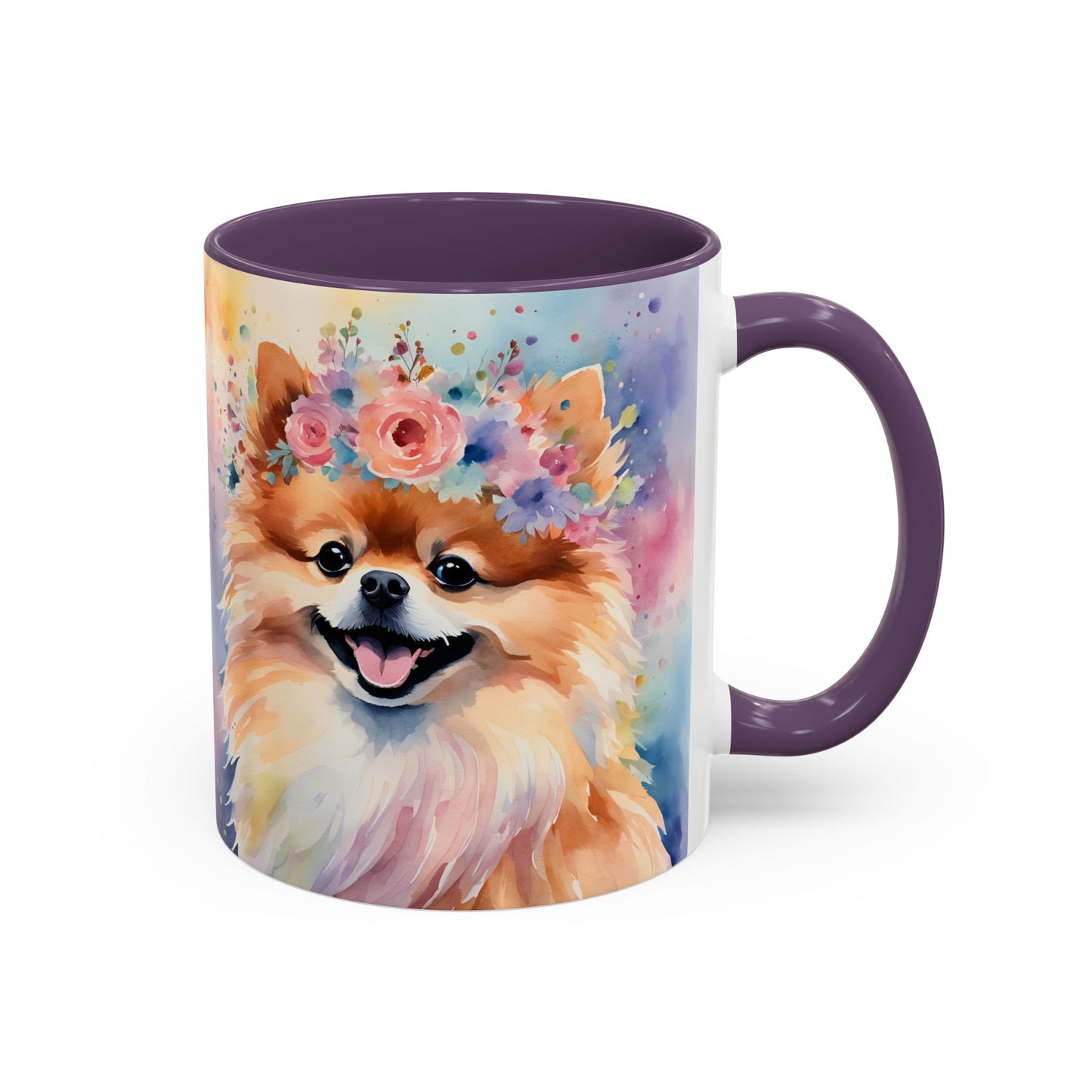 Pomeranian 04 Accent Coffee Mug - Dog Lover Gift