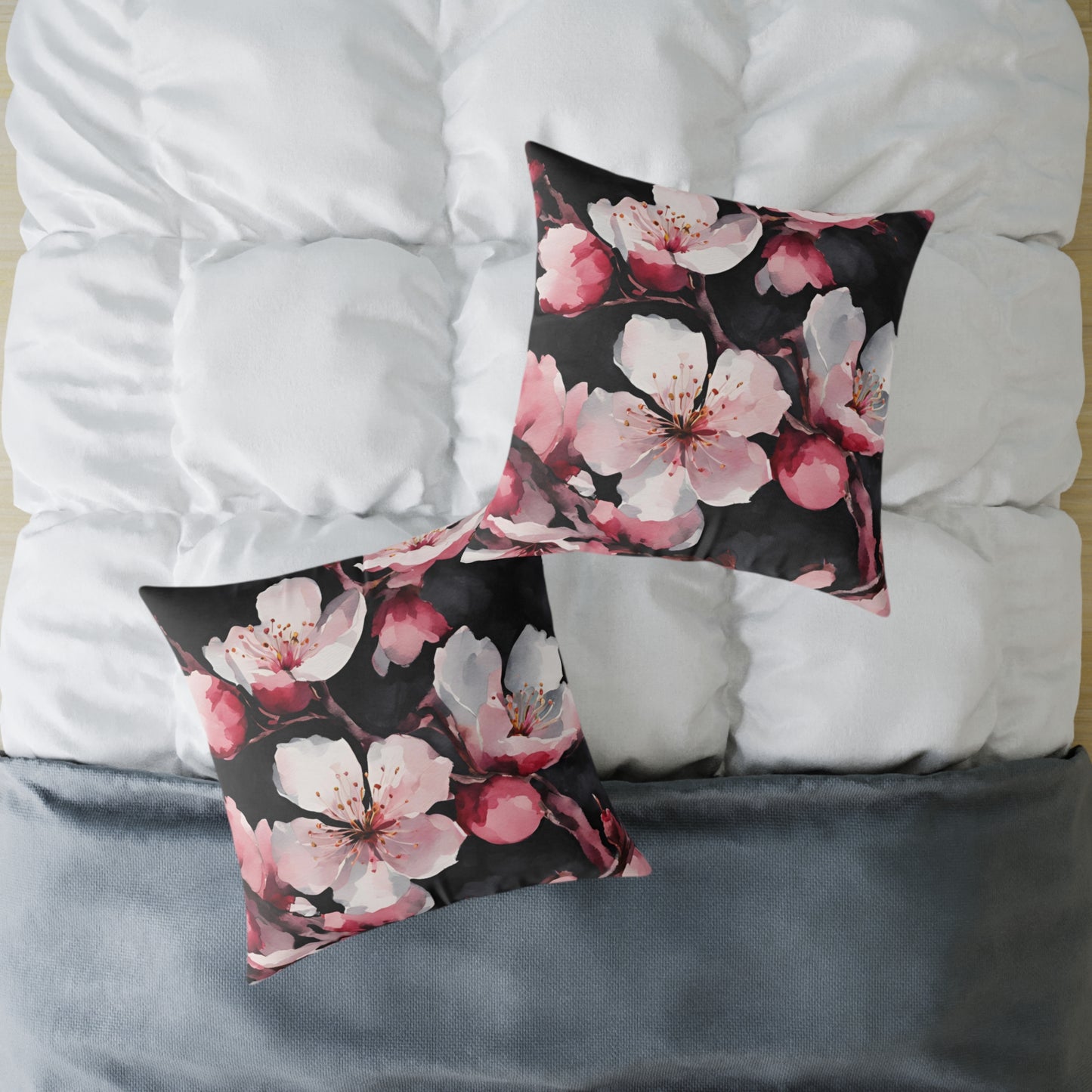 Cherry Blossom 01 Poly Pillow - Natures Beauty Design