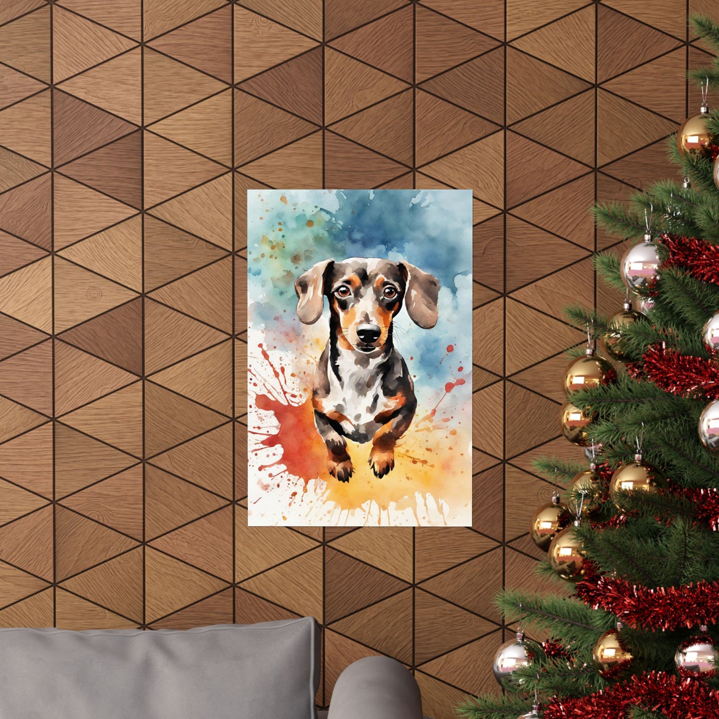 Dogs Dachshund 07 Matte Vertical Poster