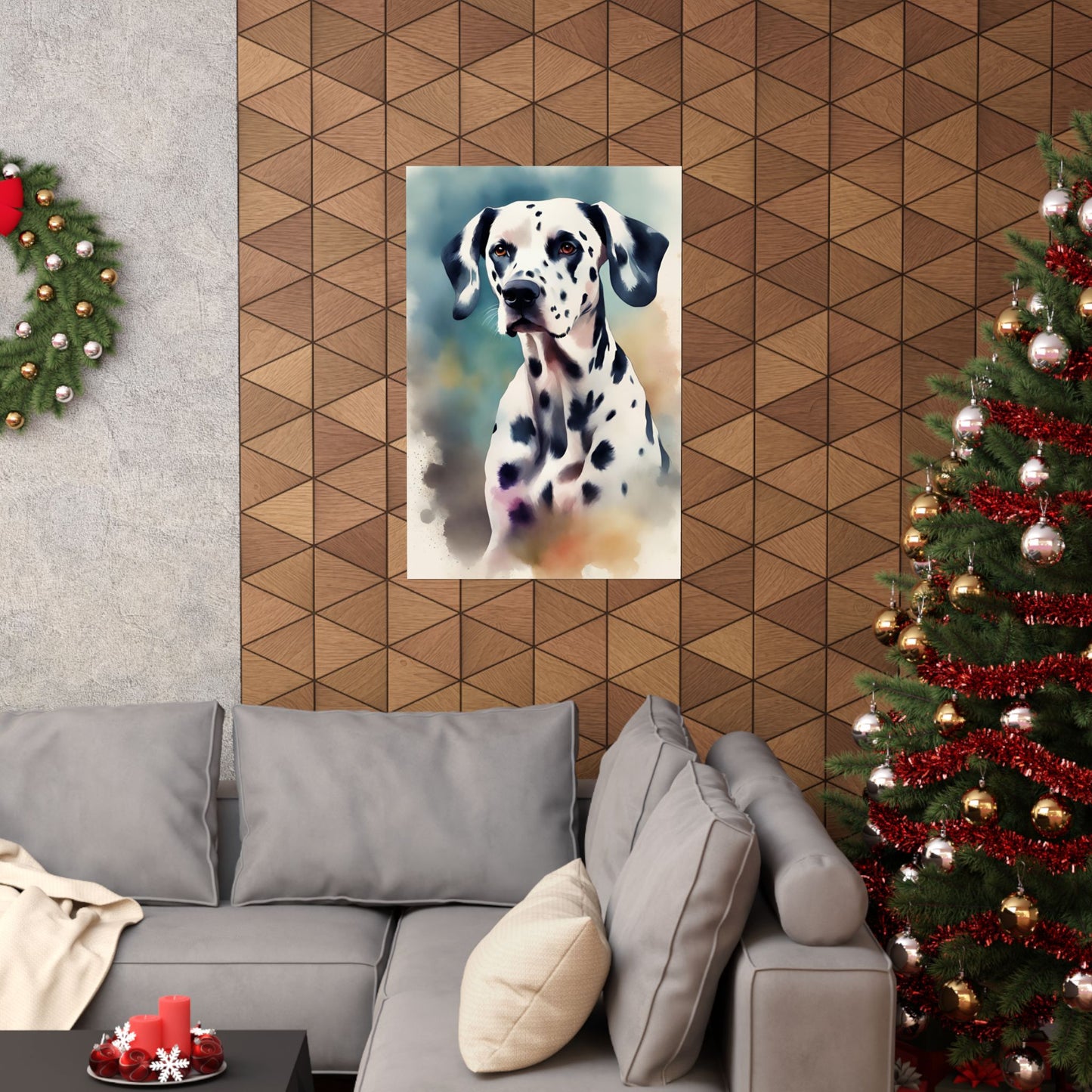 Dogs Dalmatian 03 Matte Vertical Poster