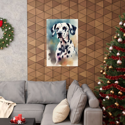 Dogs Dalmatian 03 Matte Vertical Poster