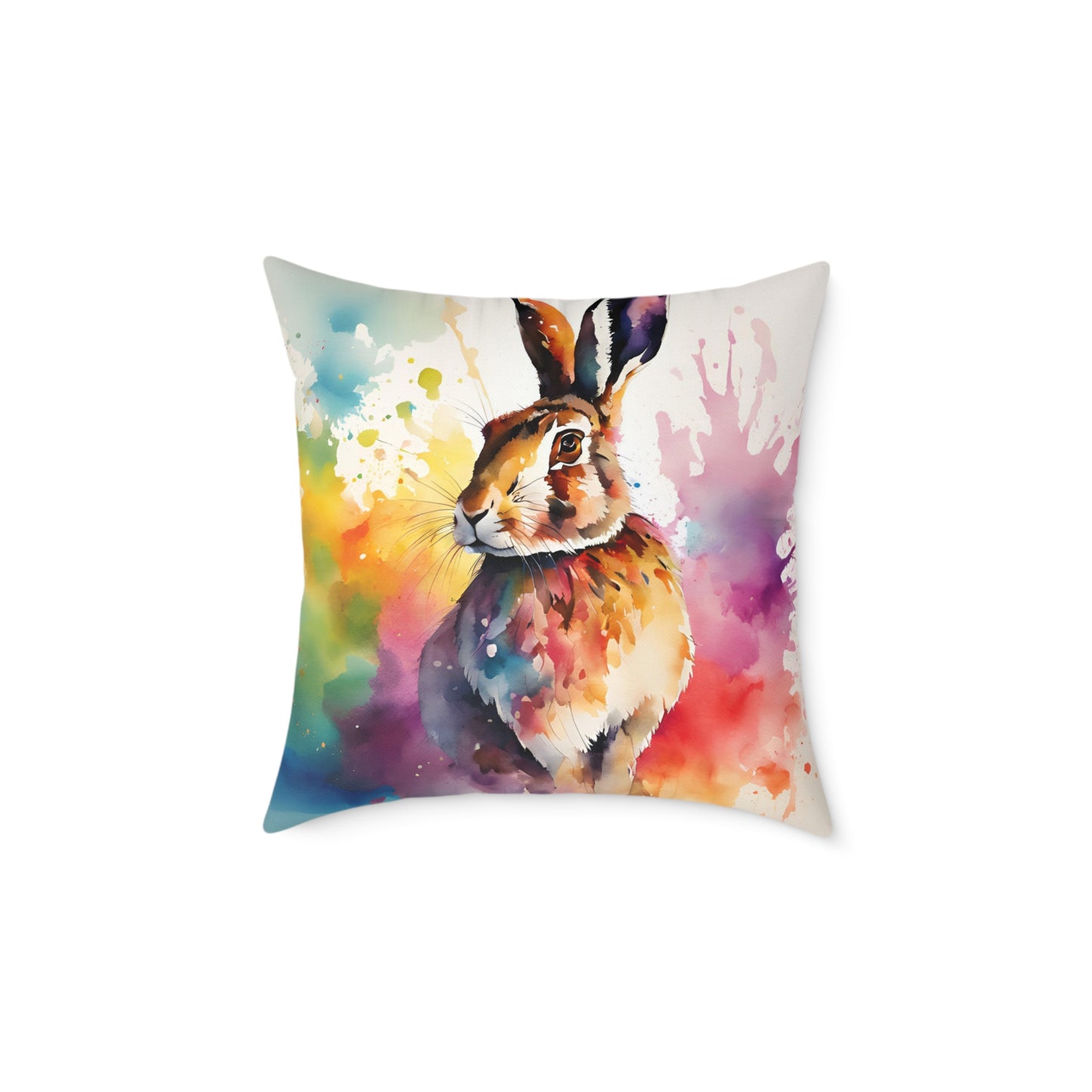 Hare 04 Poly Pillow - Natures Beauty Design