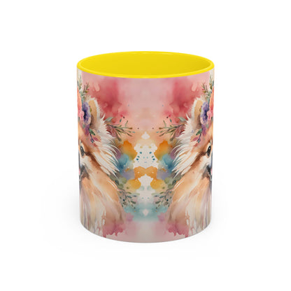 Pomeranian 02 Accent Coffee Mug - Dog Lover Gift