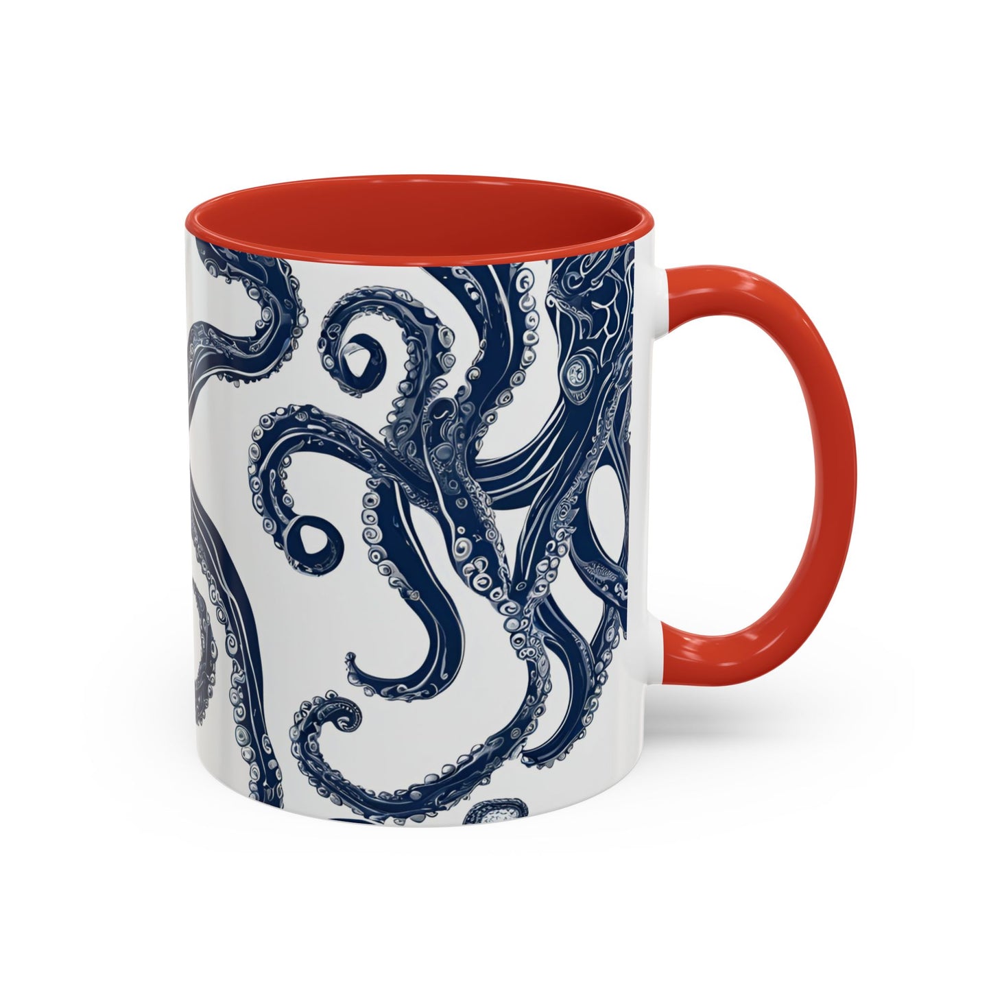 Octopus 4 Accent Coffee Mug (11oz)