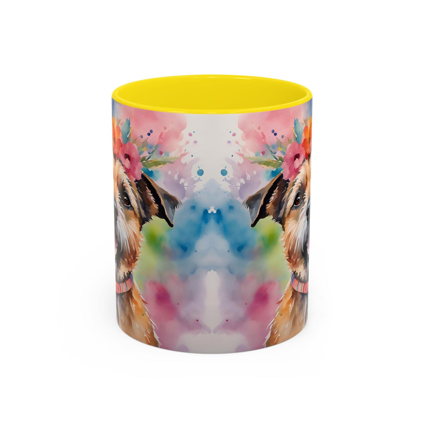 Border Terrier 04 Accent Coffee Mug - Dog Lover Gift