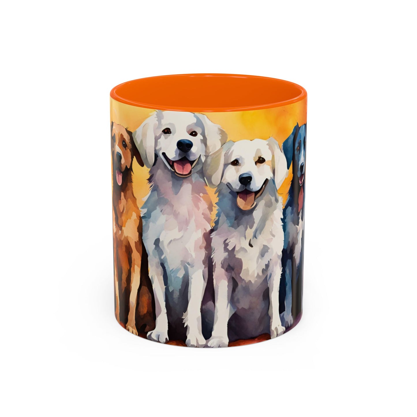 Multicoloured Doggies 7 Accent Mug 11oz