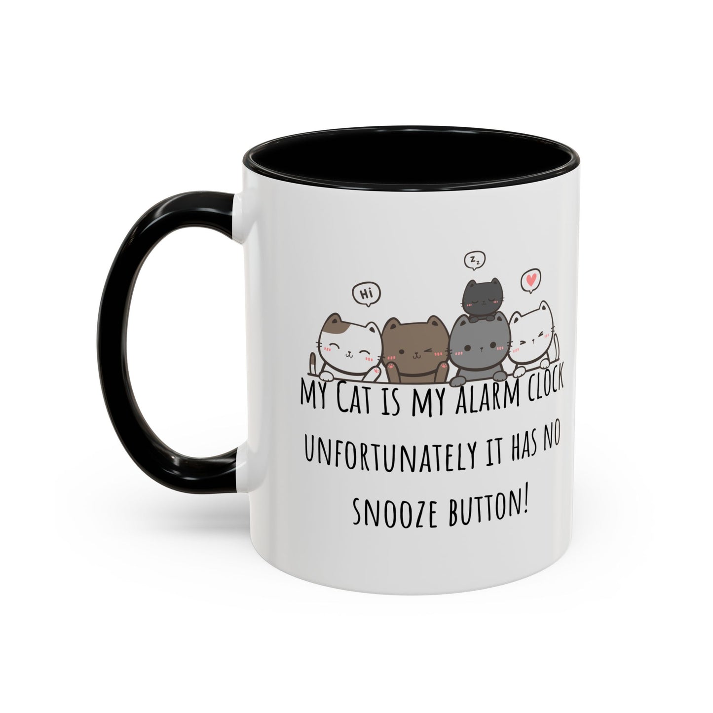 Cat Alarm Accent Coffee Mug (11oz)