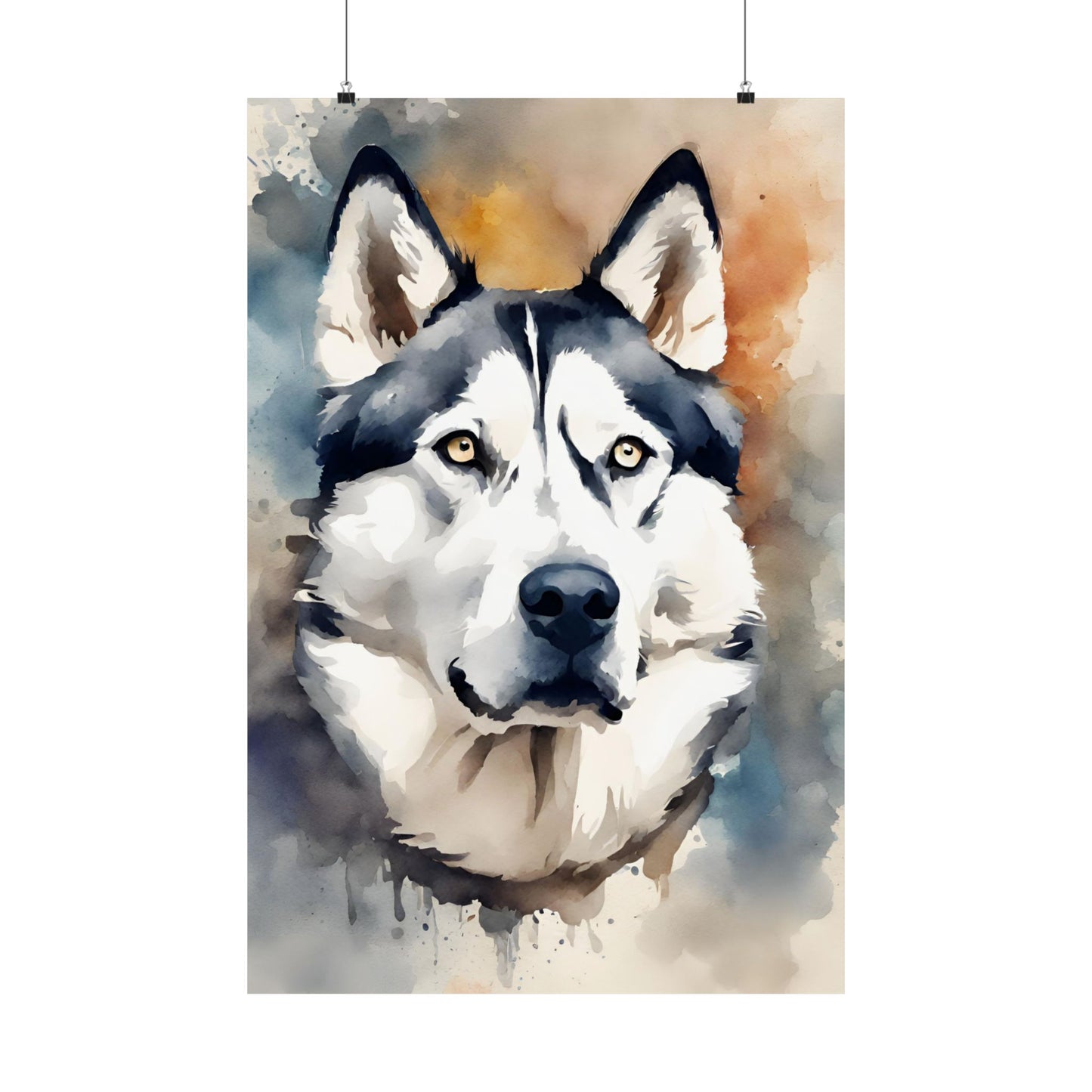 Dogs Husky 01 Matte Vertical Poster
