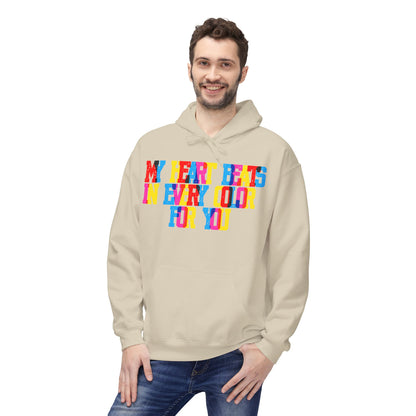 My Heart Beats In Every Color For You Unisex Valentines Hoodie
