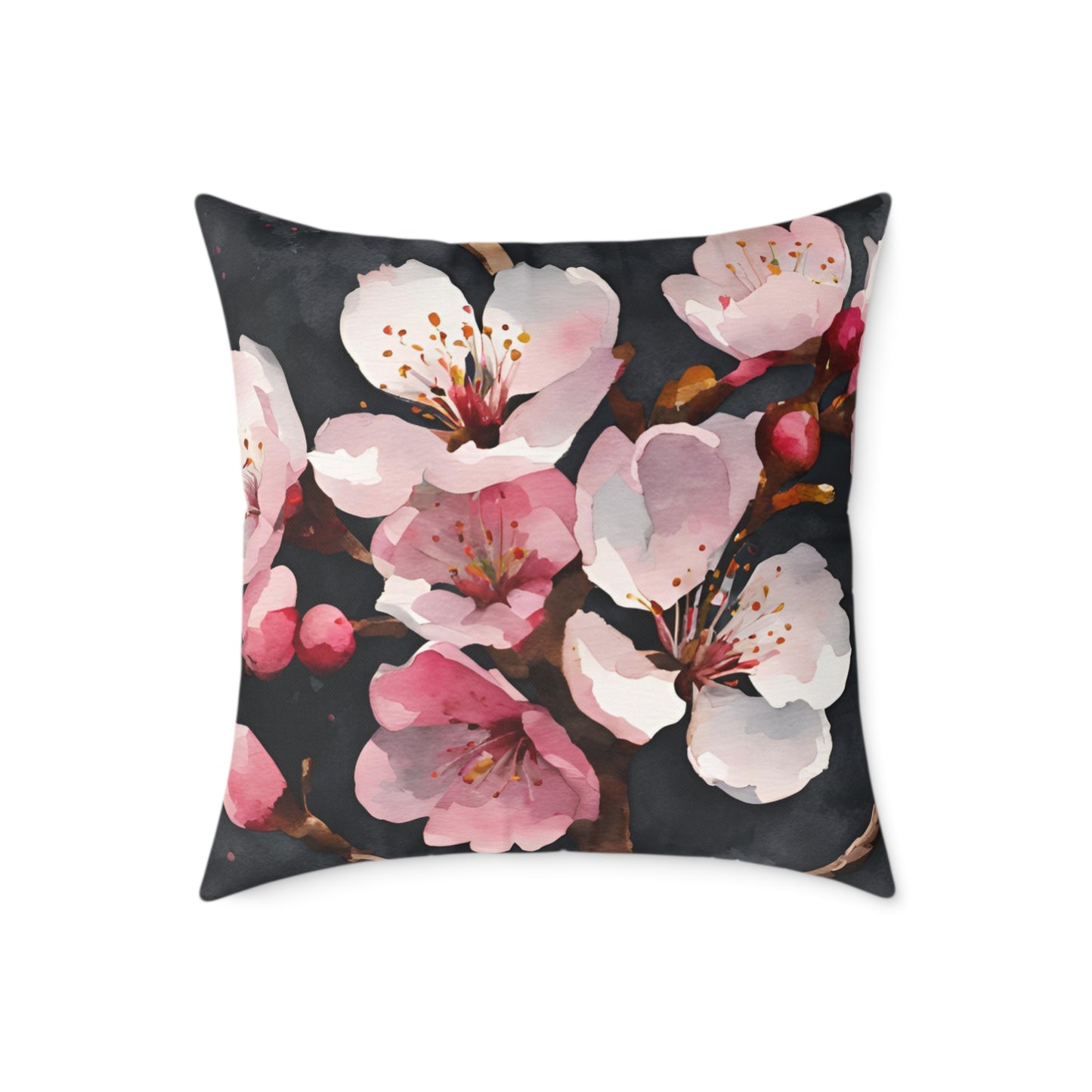Cherry Blossom 02 Poly Pillow - Natures Beauty Design