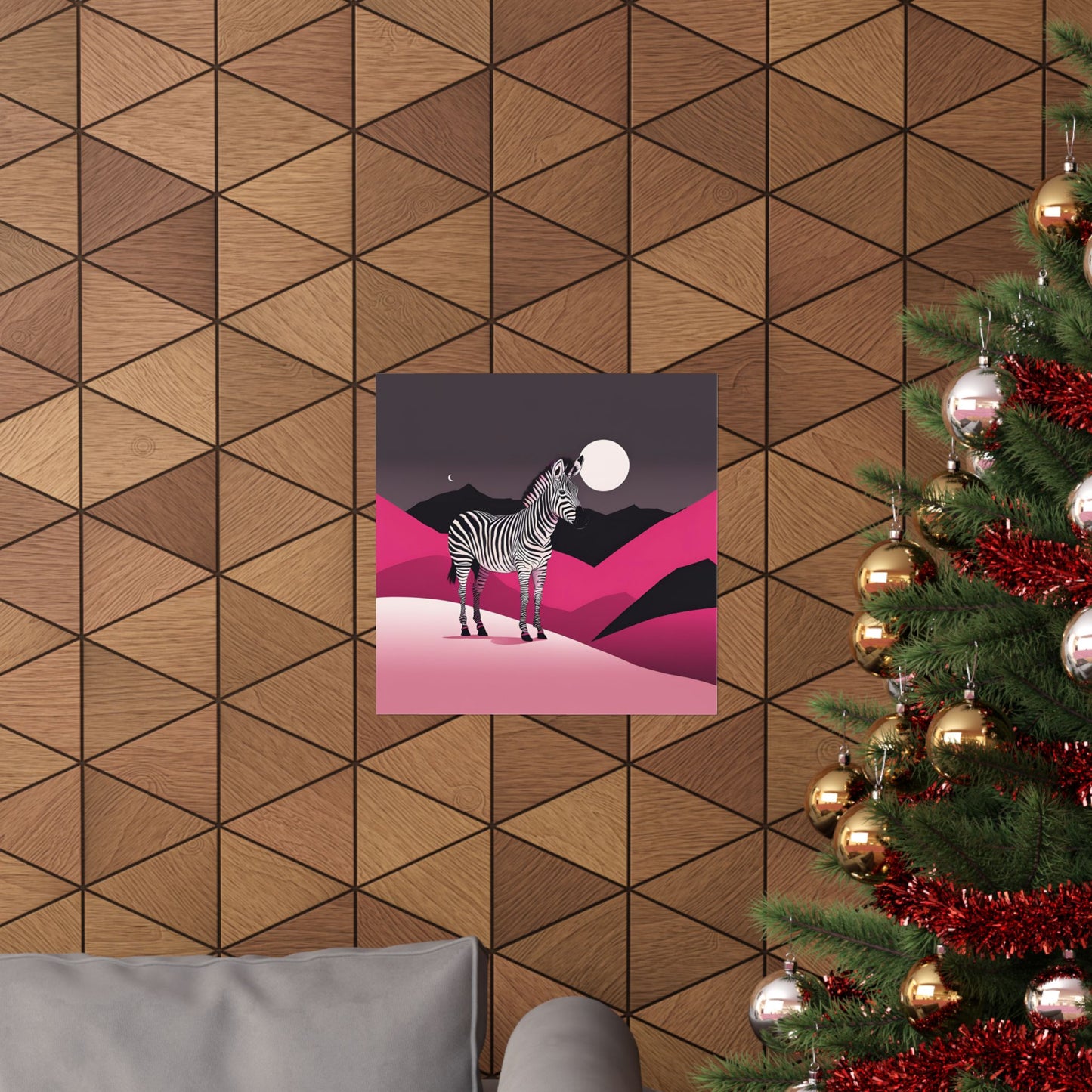 Lone Collection Zebra 3 Matte Square Posters
