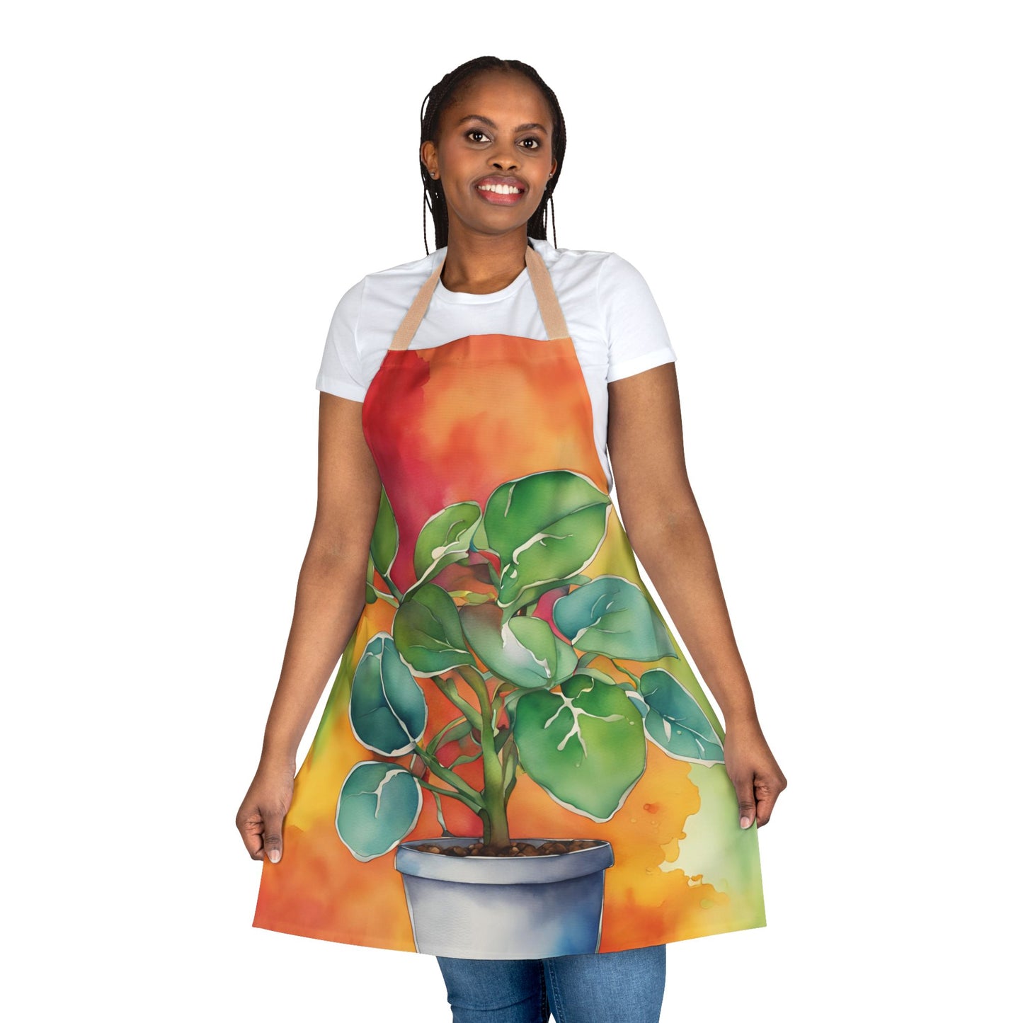Multi Potted Plant 1 Adult Apron (AOP)