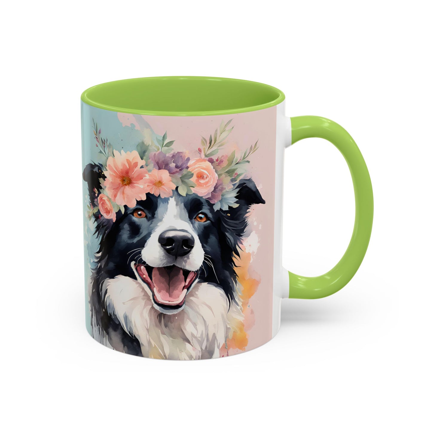 Border Collie 02 Accent Coffee Mug - Dog Lover Gift