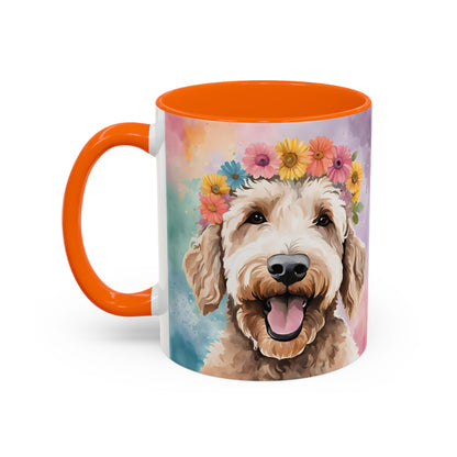 Labradoodle 02 Accent Coffee Mug - Dog Lover Gift