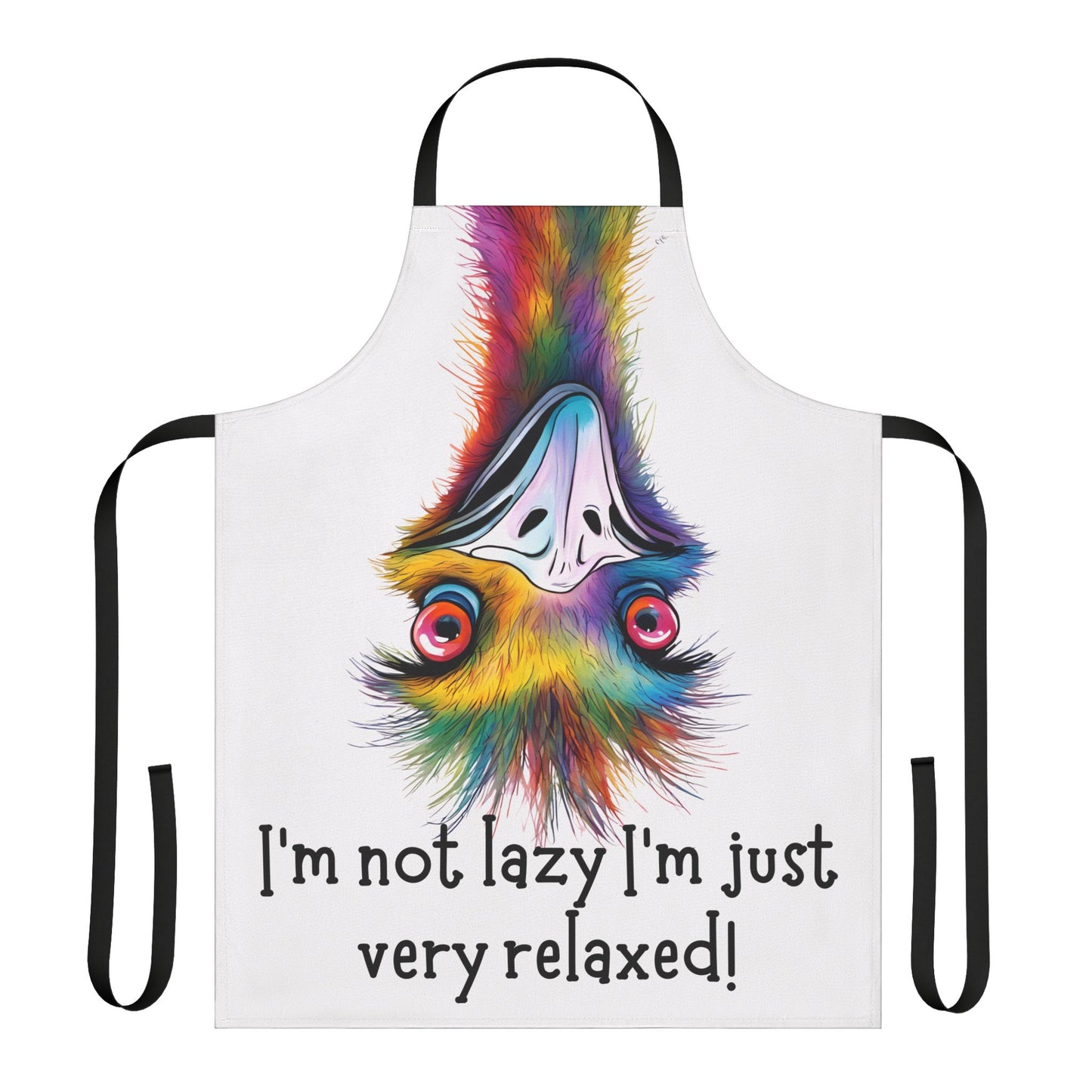 I’m not lazy……Adult Apron (AOP)