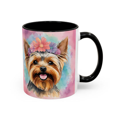 Yorkshire Terrier 02 Accent Coffee Mug - Dog Lover Gift